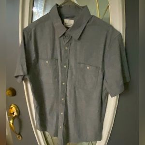 Mutual weave Men’s button down gray shirt, NWOT
